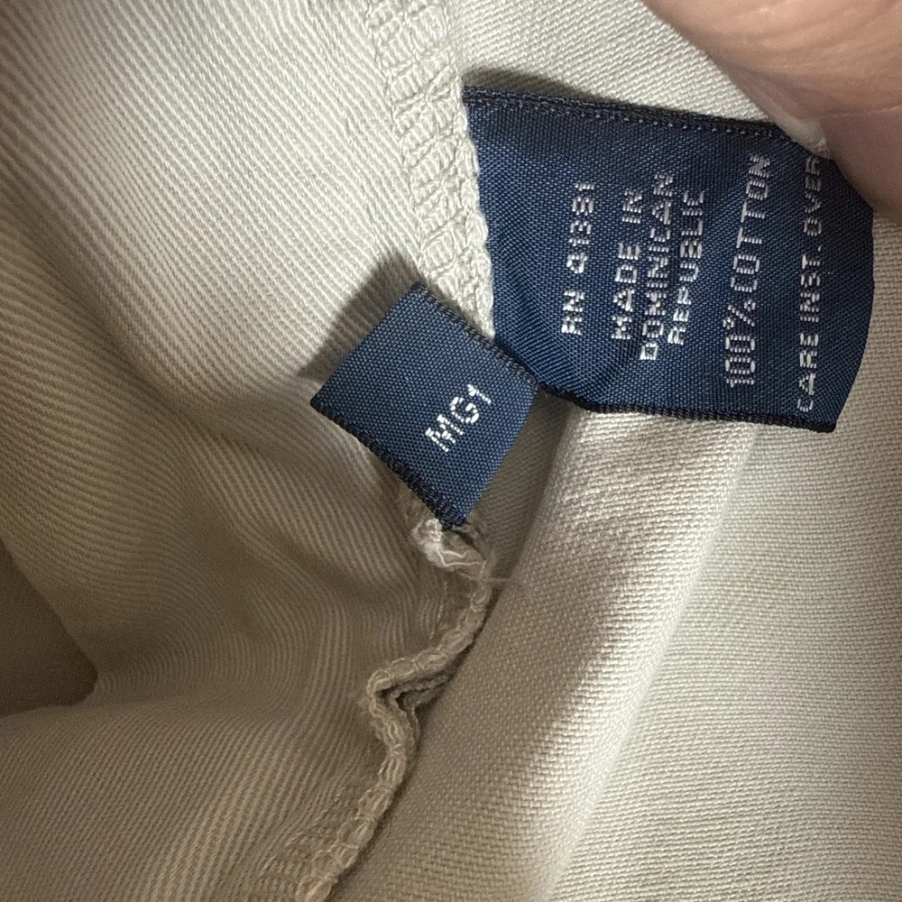 VTG Polo Ralph Lauren Hammond Pants Men's 33x32 Chino Pleated Cuffed Preppy